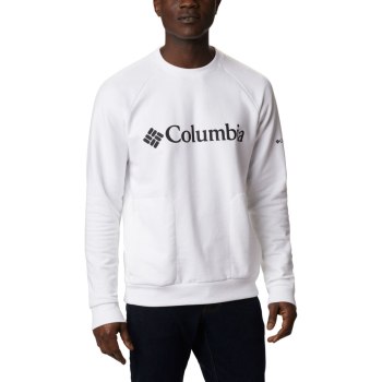 Columbia Lodge Crew, Sudaderas Blancos Negros Para Hombre | 837041-WUQ